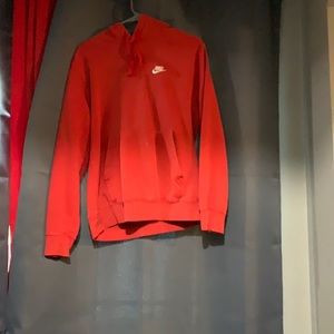 Red Nike hoodie